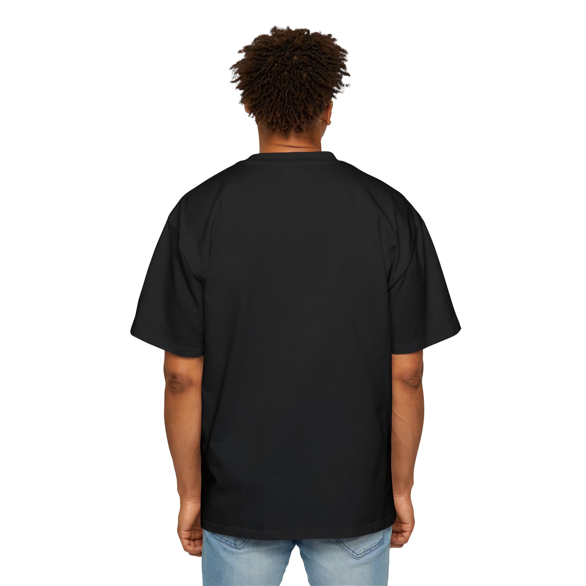 Ausgemustertes Oversized Baumwoll-T-Shirt
