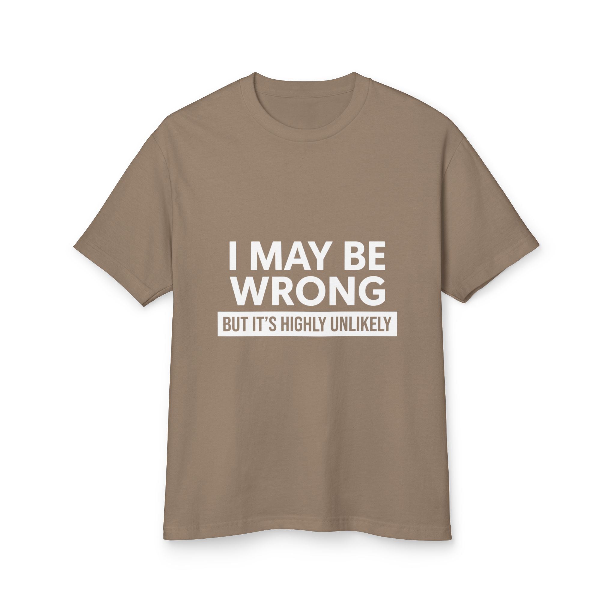 Ich mag falsch liegen, aber Grafik-Baumwoll-T-Shirt