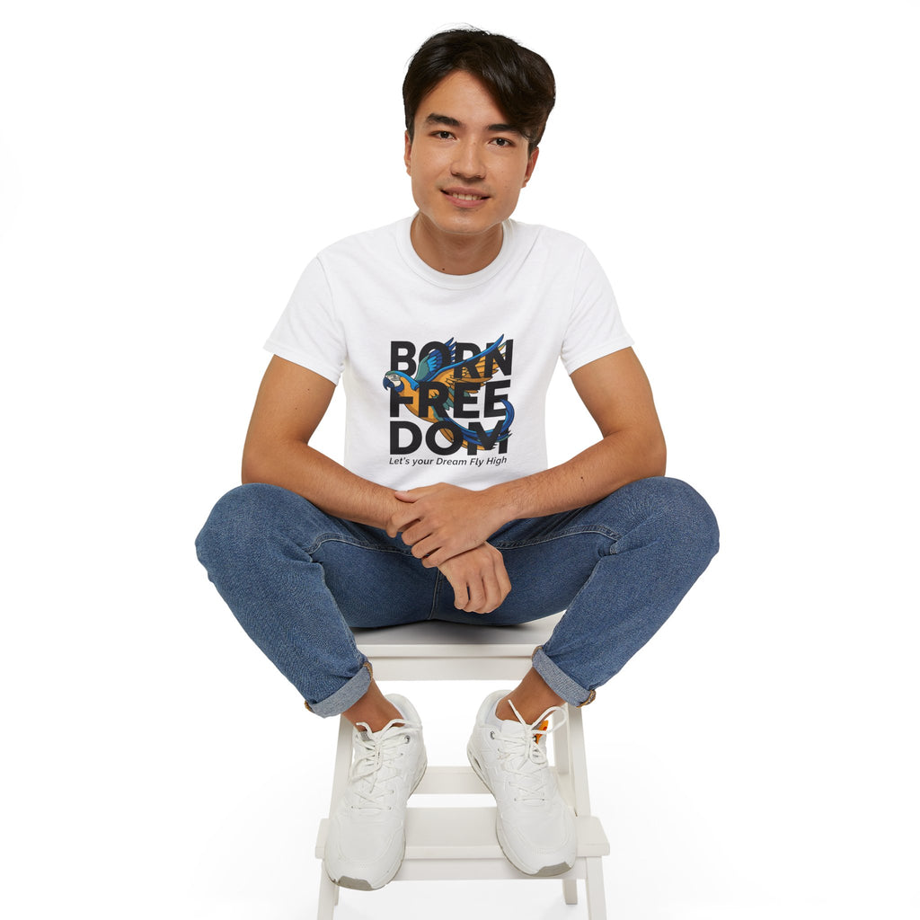 Eagle Graphic "Let’s Your Dream Fly High" Inspirational Tee