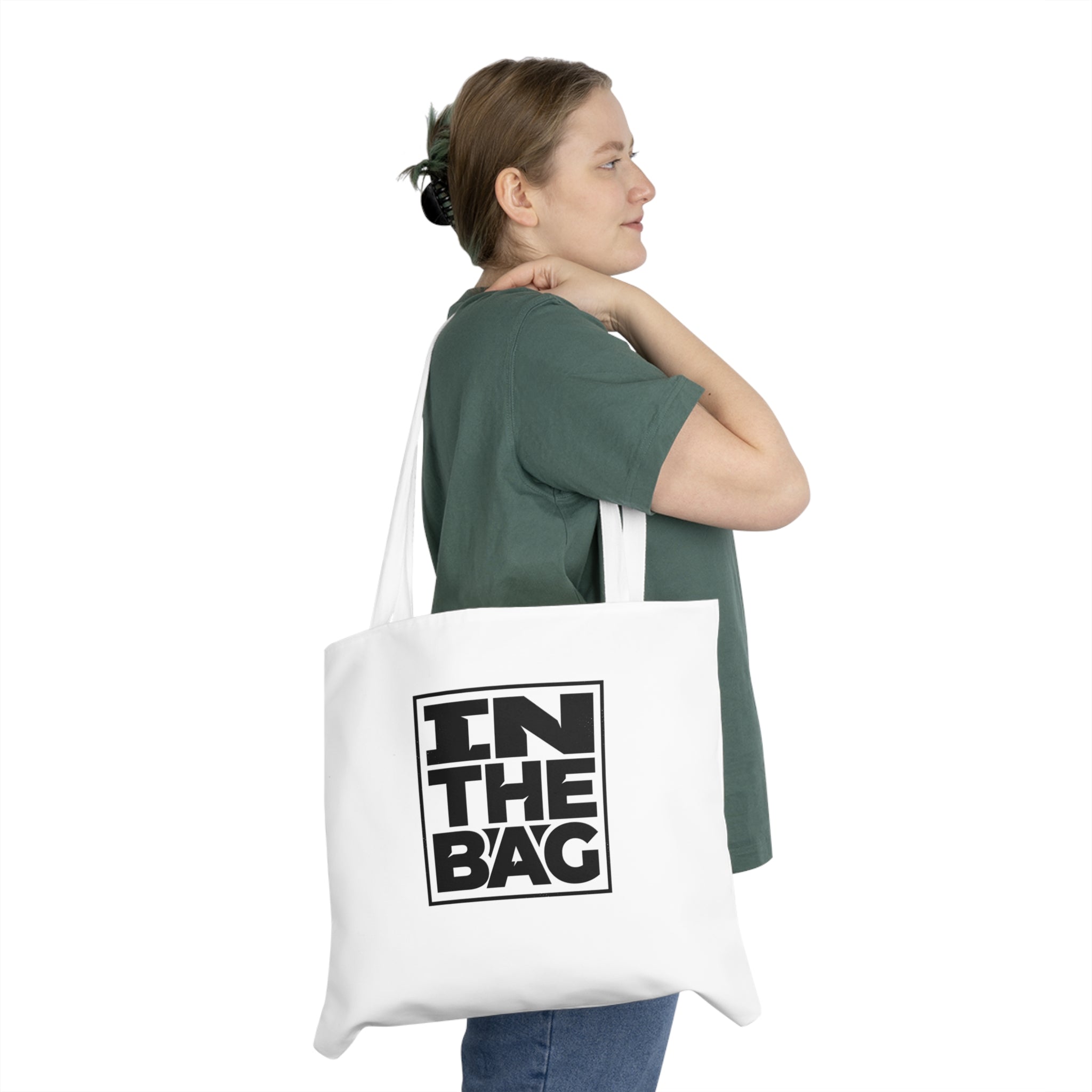IN THE BAG Tote Bag — Bold Square Logo Shoulder Tote