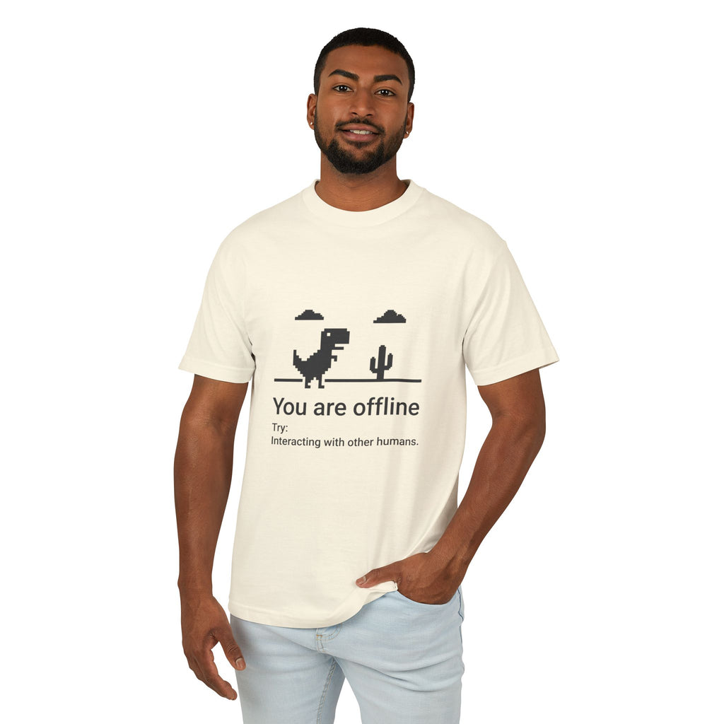 You Are Offline T‑Shirt — Retro Dinosaur Offline Mode Tee
