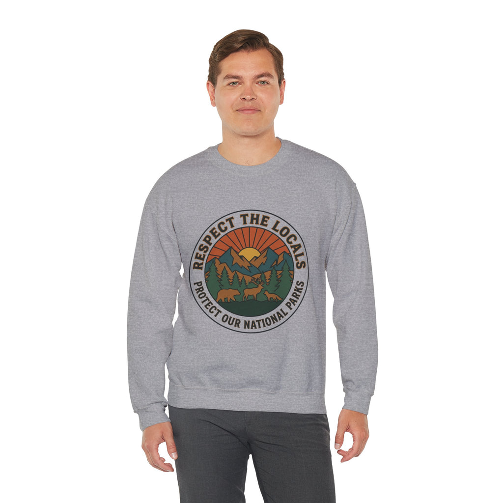 Respektiere die Einheimischen Patch Rundhals-Sweatshirt