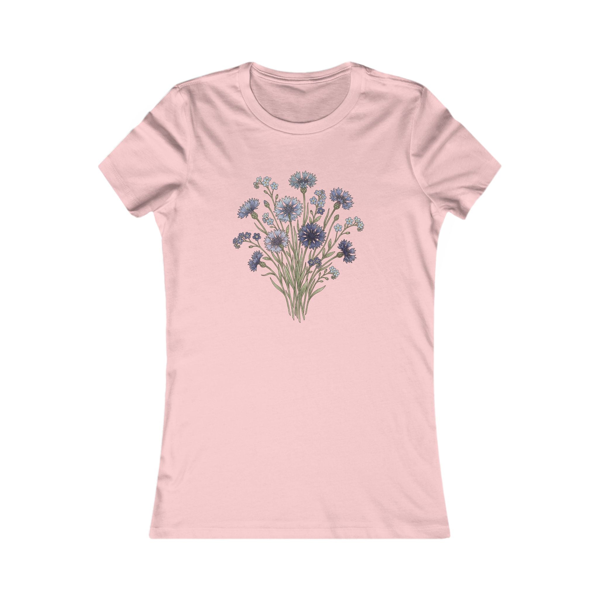 Damen T-Shirt mit Wildblumen-Grafik