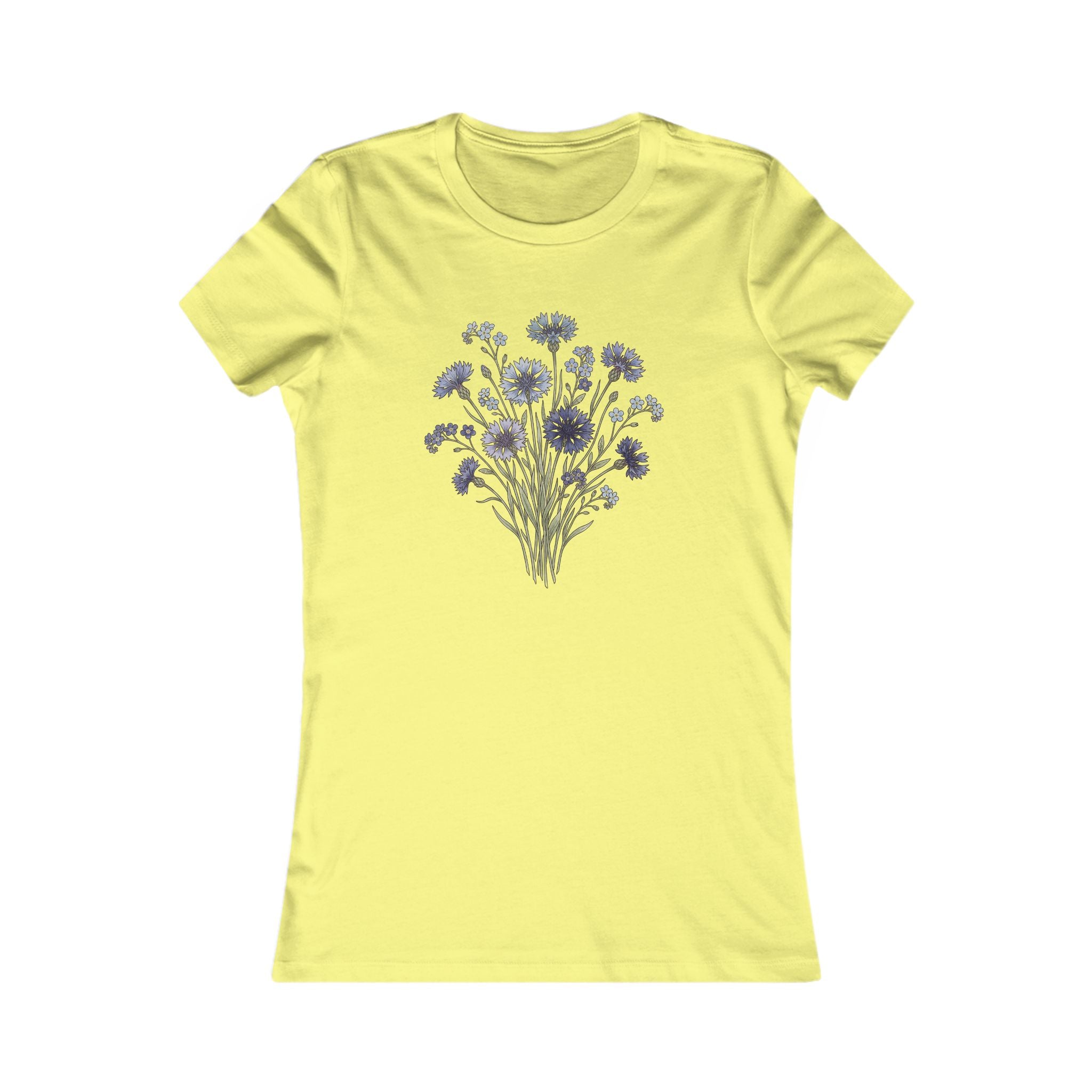Damen T-Shirt mit Wildblumen-Grafik