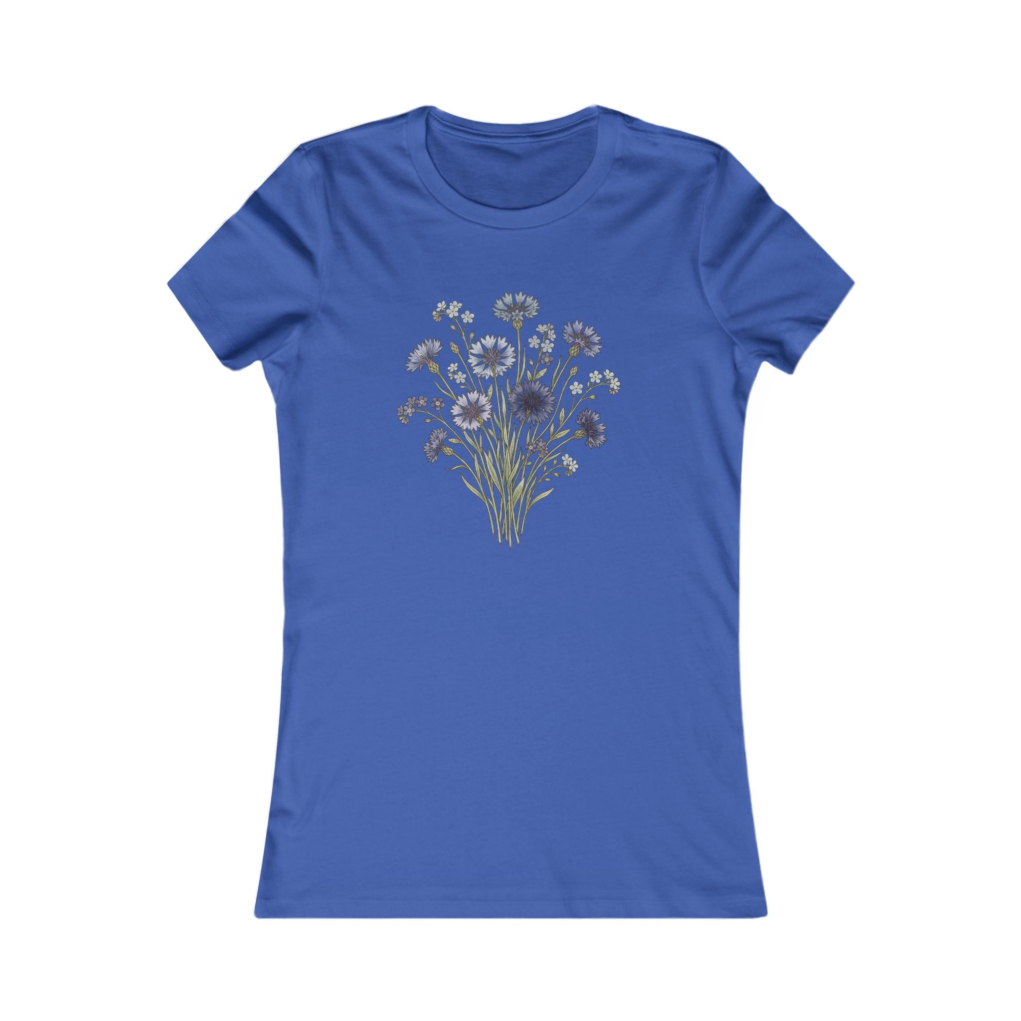 Damen T-Shirt mit Wildblumen-Grafik