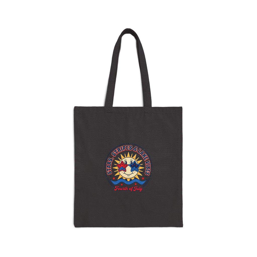 Retro Americana Sun & Stripes Tote | 4th of July, vintage patriotic palette