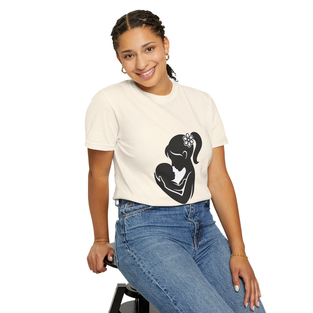 Mom and Baby Silhouette T-Shirt — Nursing & New Mom Gift