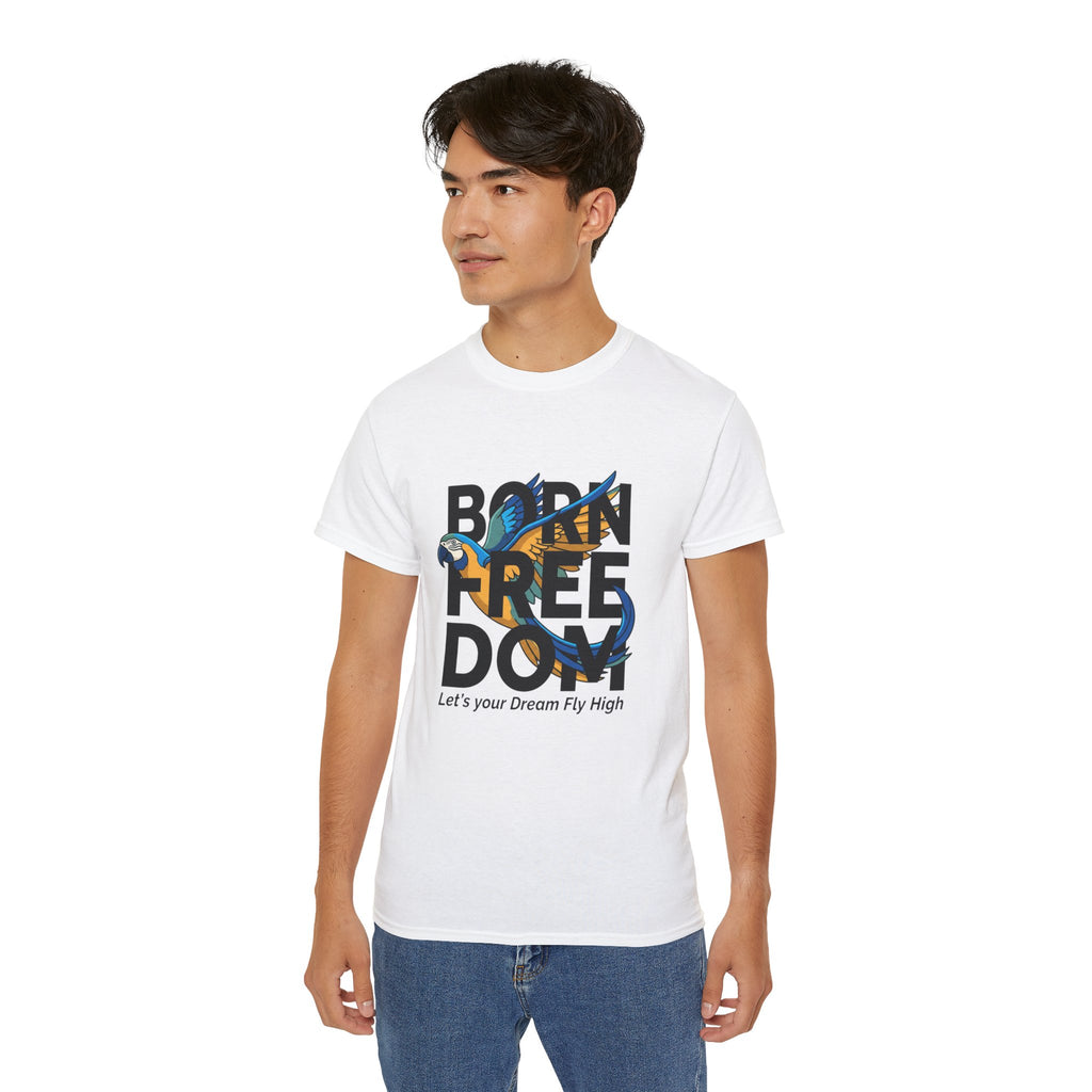 Eagle Graphic "Let’s Your Dream Fly High" Inspirational Tee