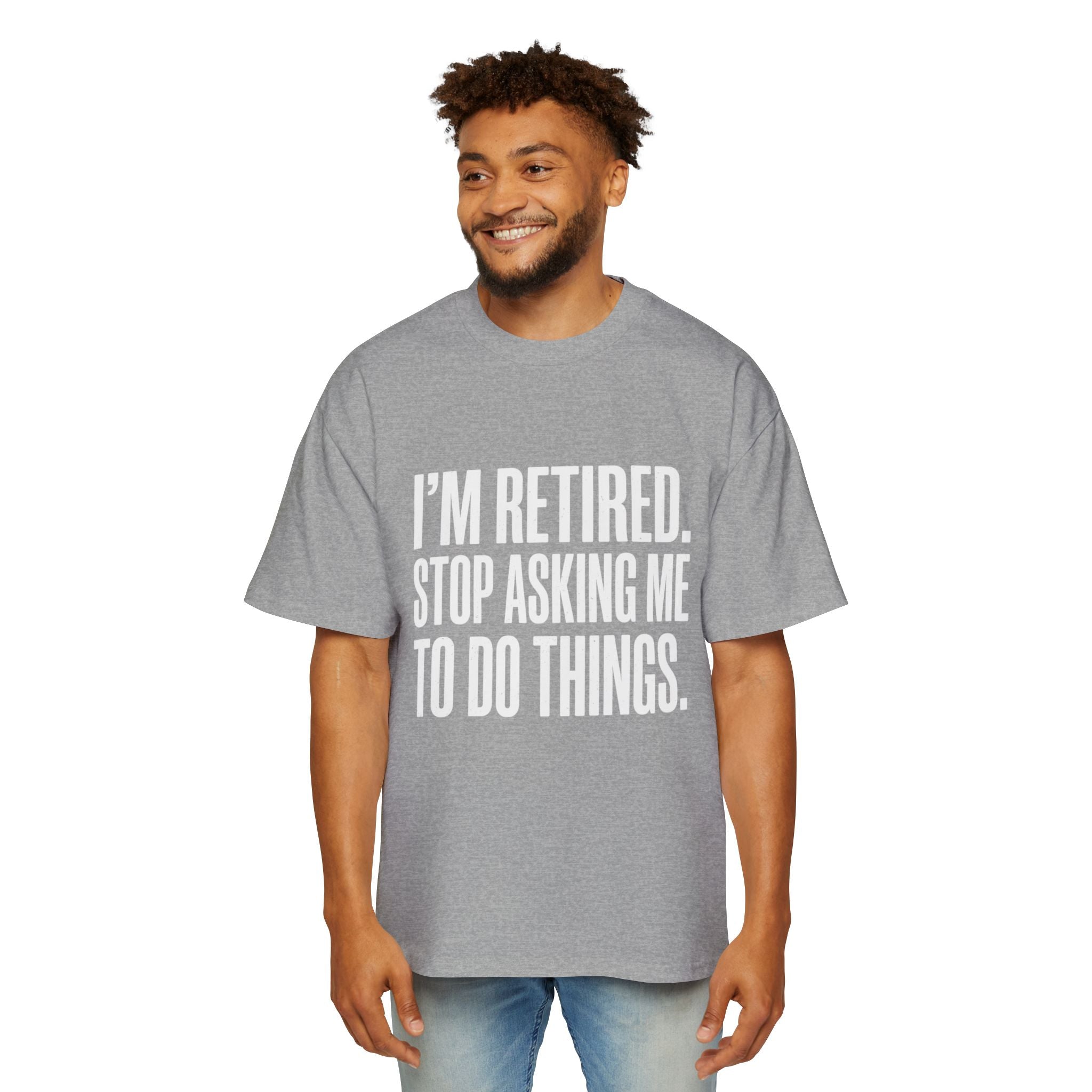 Ausgemustertes Oversized Baumwoll-T-Shirt