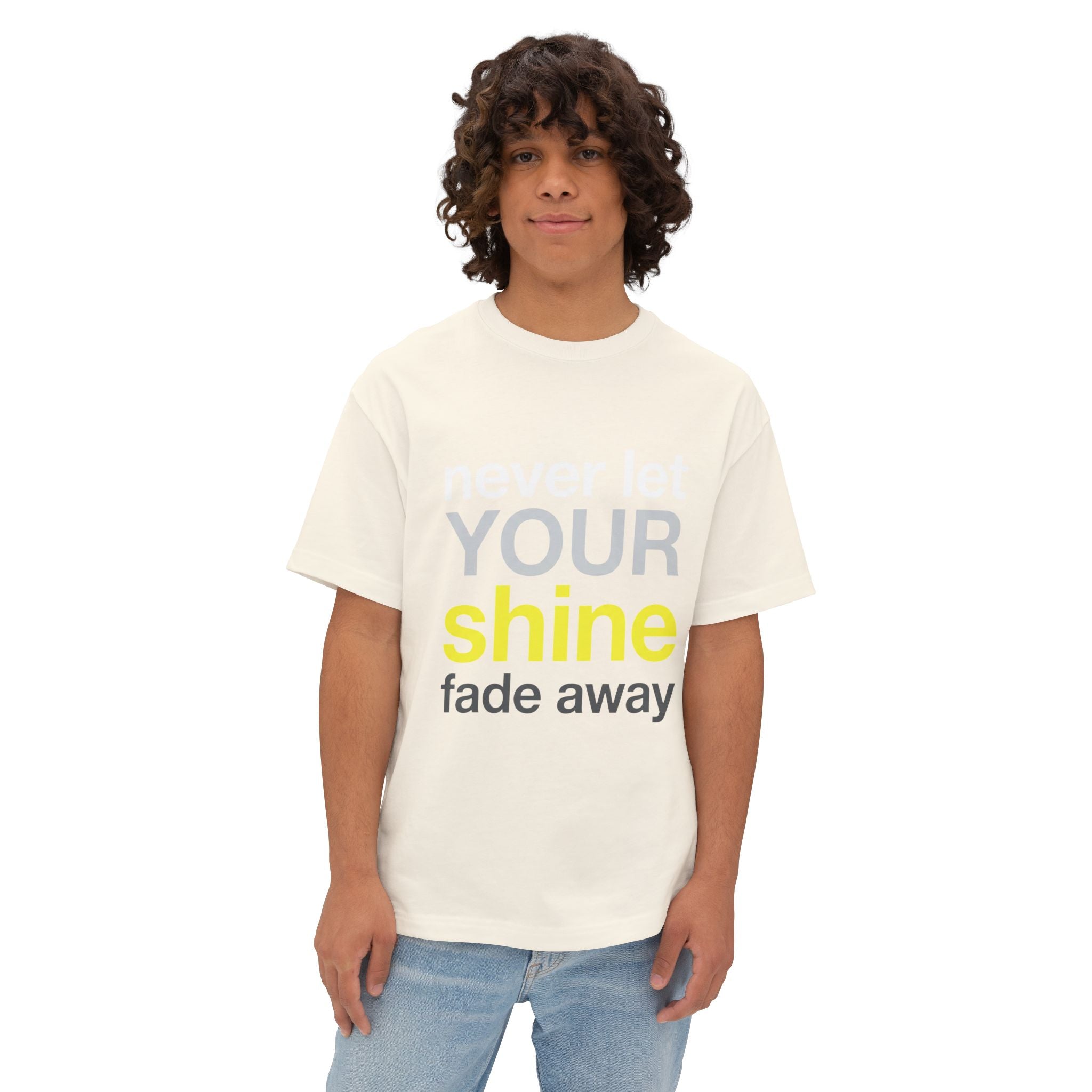 Lass dein Strahlen niemals verblassen Oversized Unisex T-Shirt