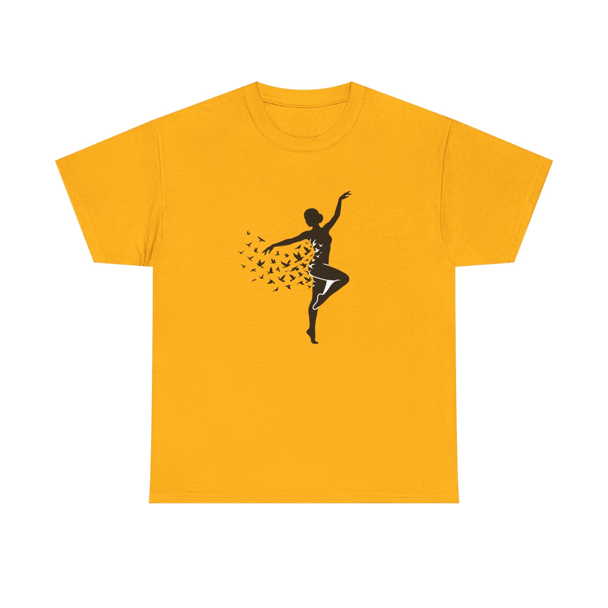 Ballerina Silhouette Tee — Dancer with Butterfly Motif