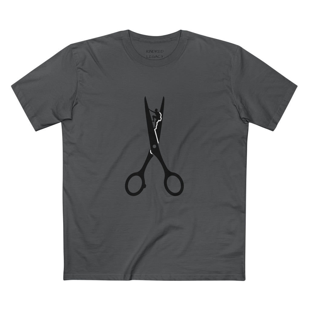 Scissors Graphic Tee — Barber & Stylist Haircut Shirt