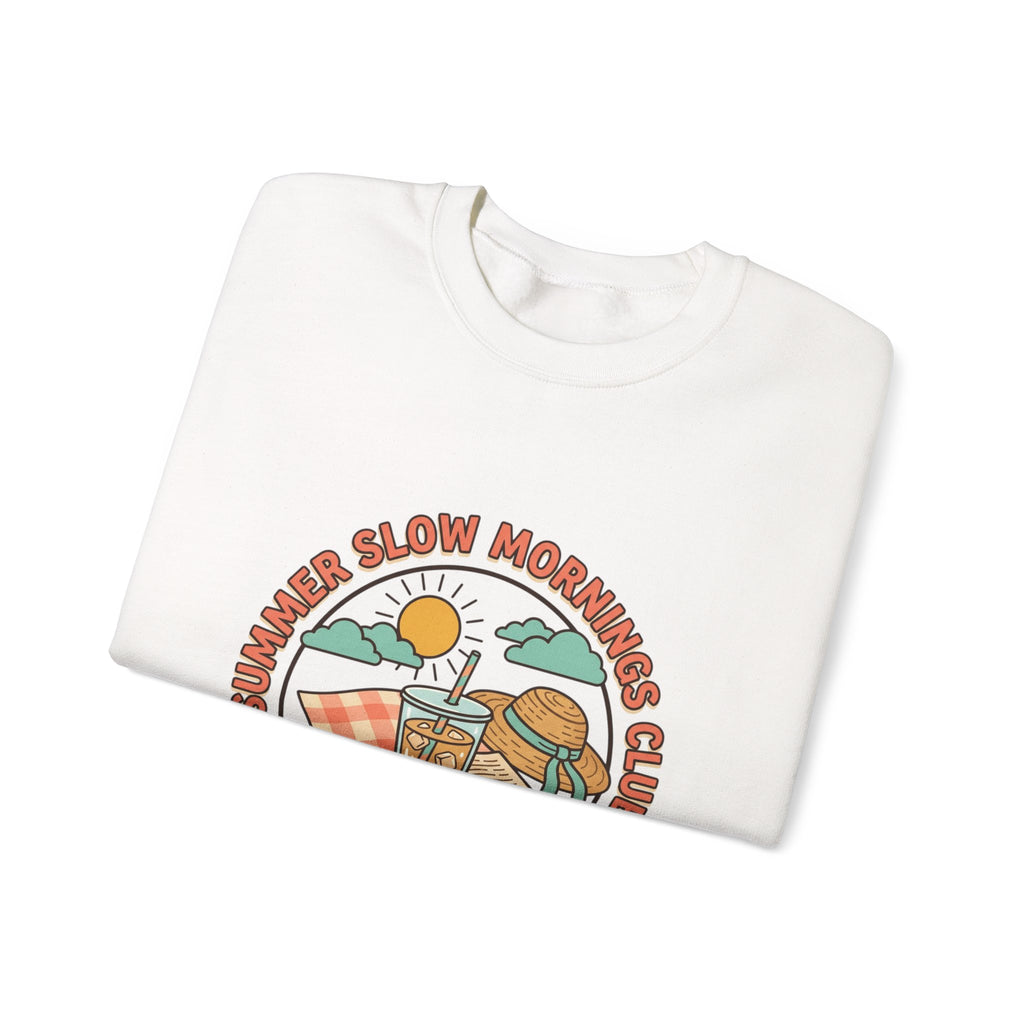 Crewneck-Sweatshirt „Lange Sommermorgen“.