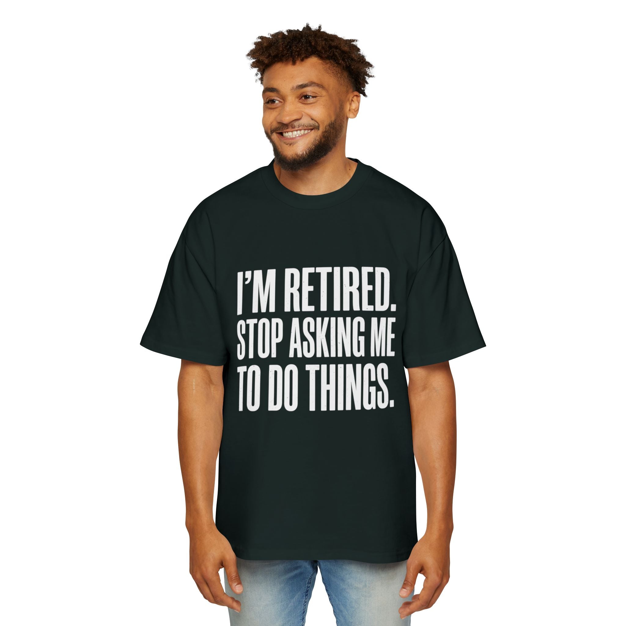 Ausgemustertes Oversized Baumwoll-T-Shirt