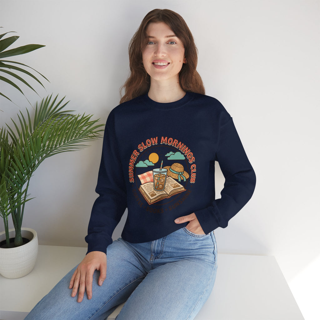 Crewneck-Sweatshirt „Lange Sommermorgen“.