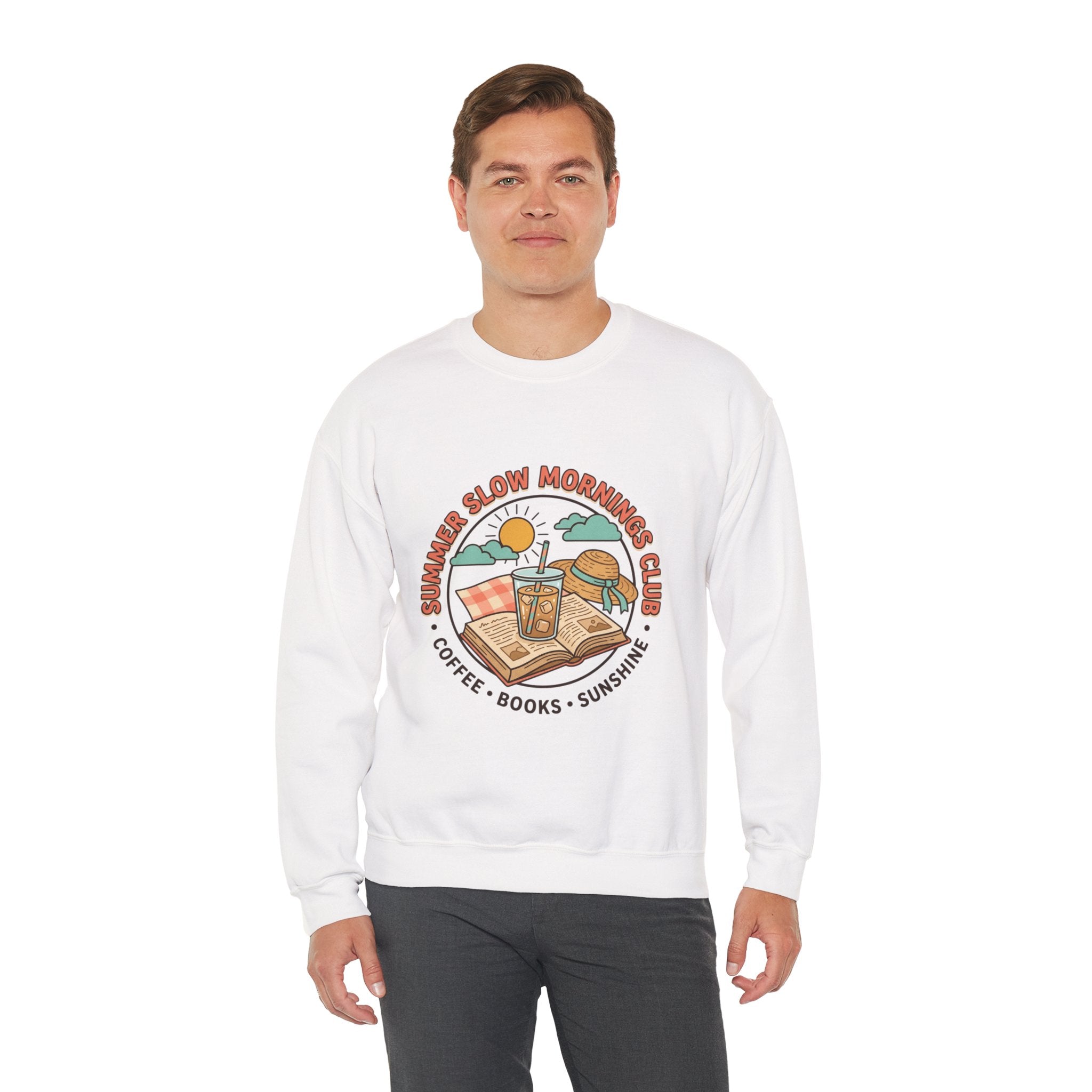 Crewneck-Sweatshirt „Lange Sommermorgen“.