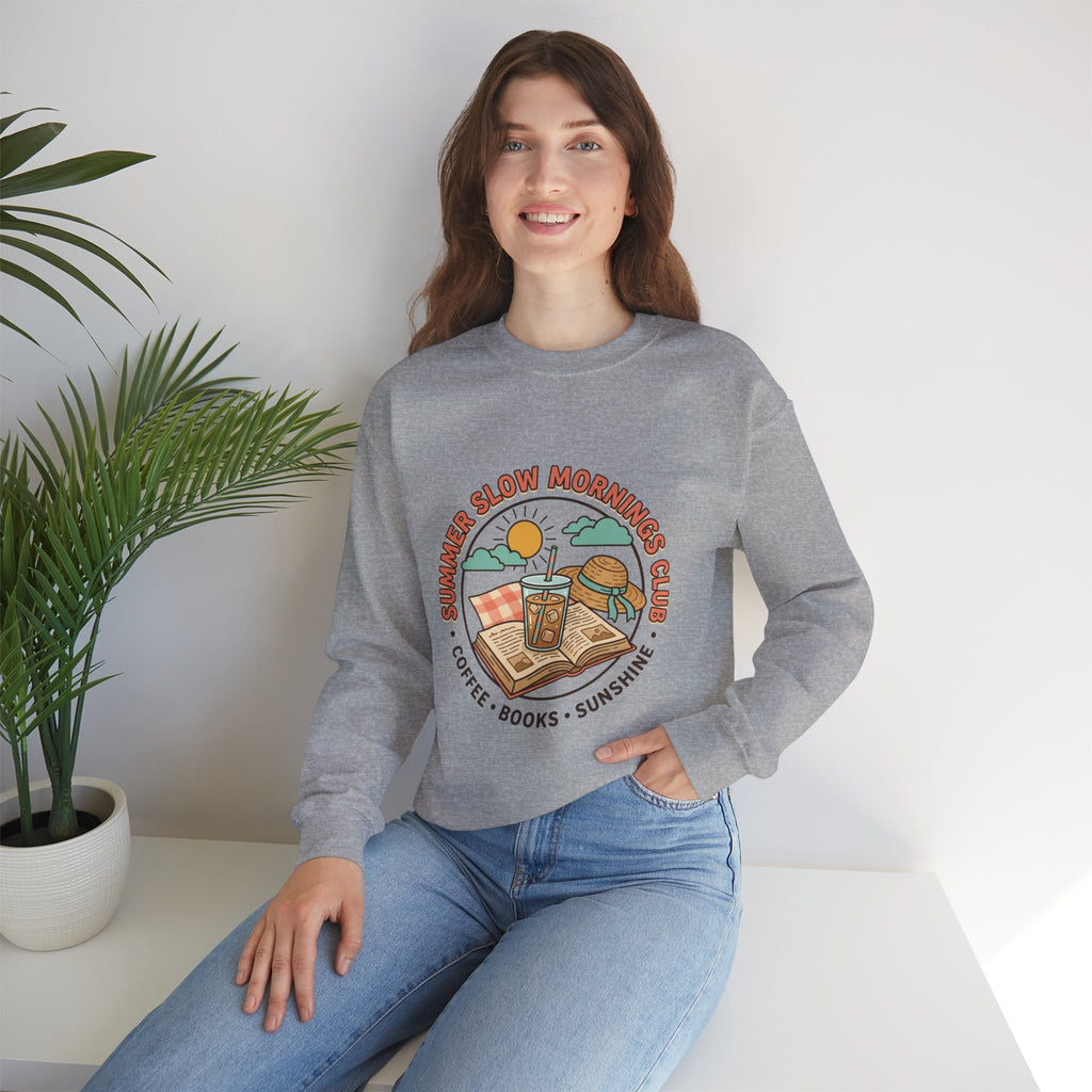 Crewneck-Sweatshirt „Lange Sommermorgen“.