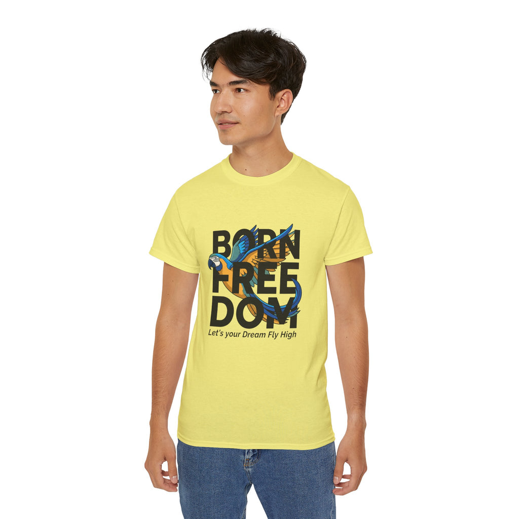 Eagle Graphic "Let’s Your Dream Fly High" Inspirational Tee