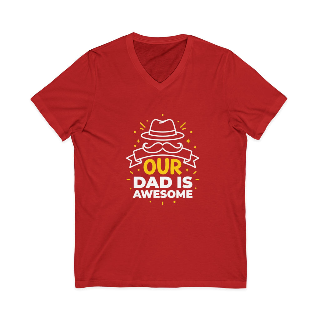 V-Ausschnitt-T-Shirt