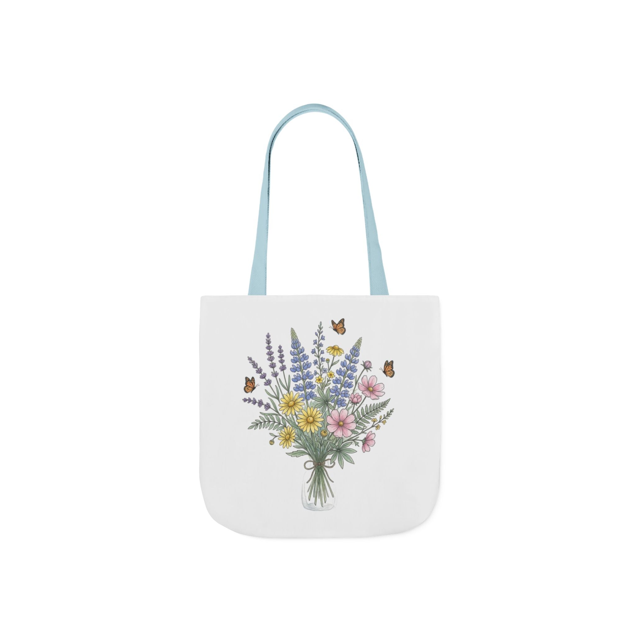 Floral Bouquet Canvas Tote