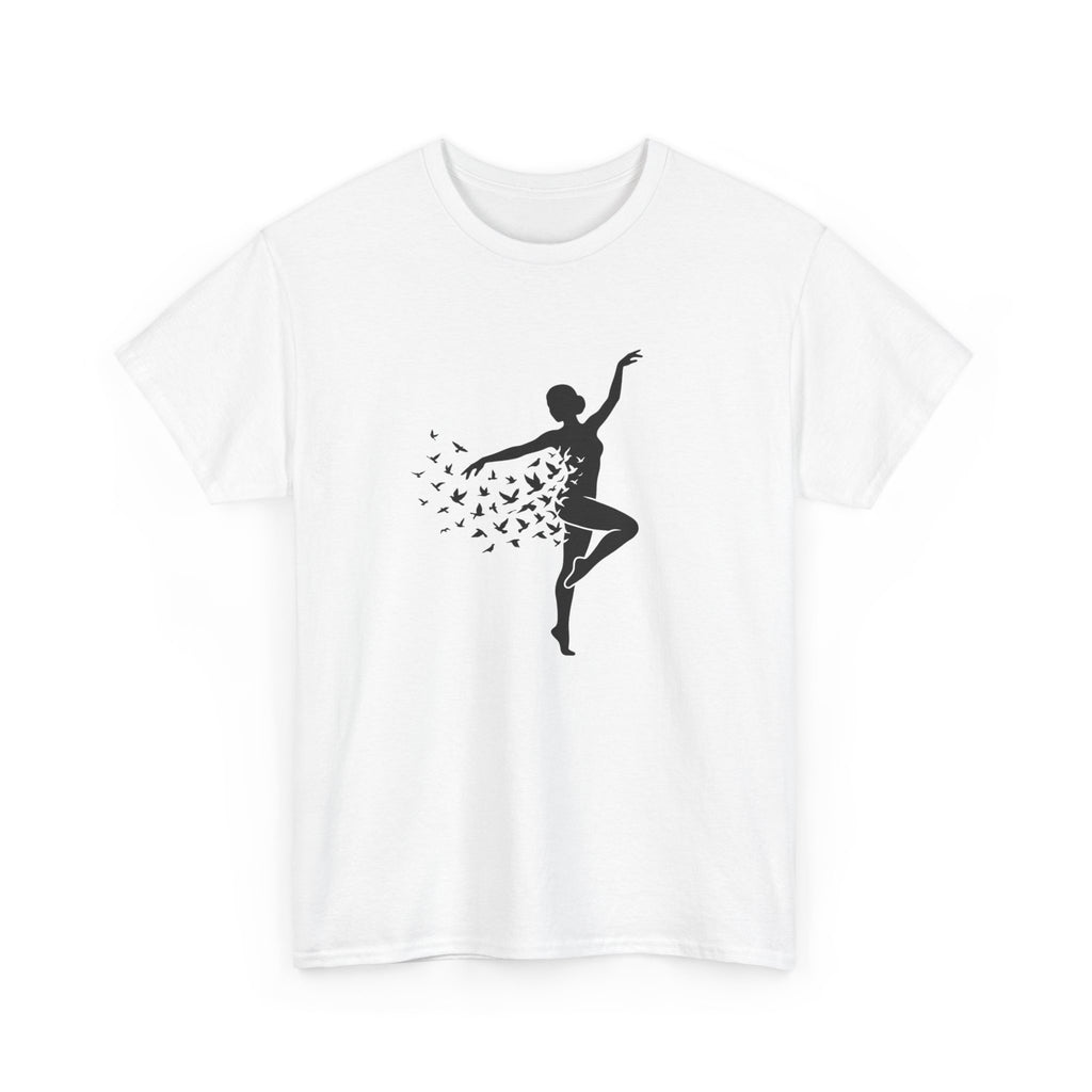 Ballerina Silhouette Tee — Dancer with Butterfly Motif