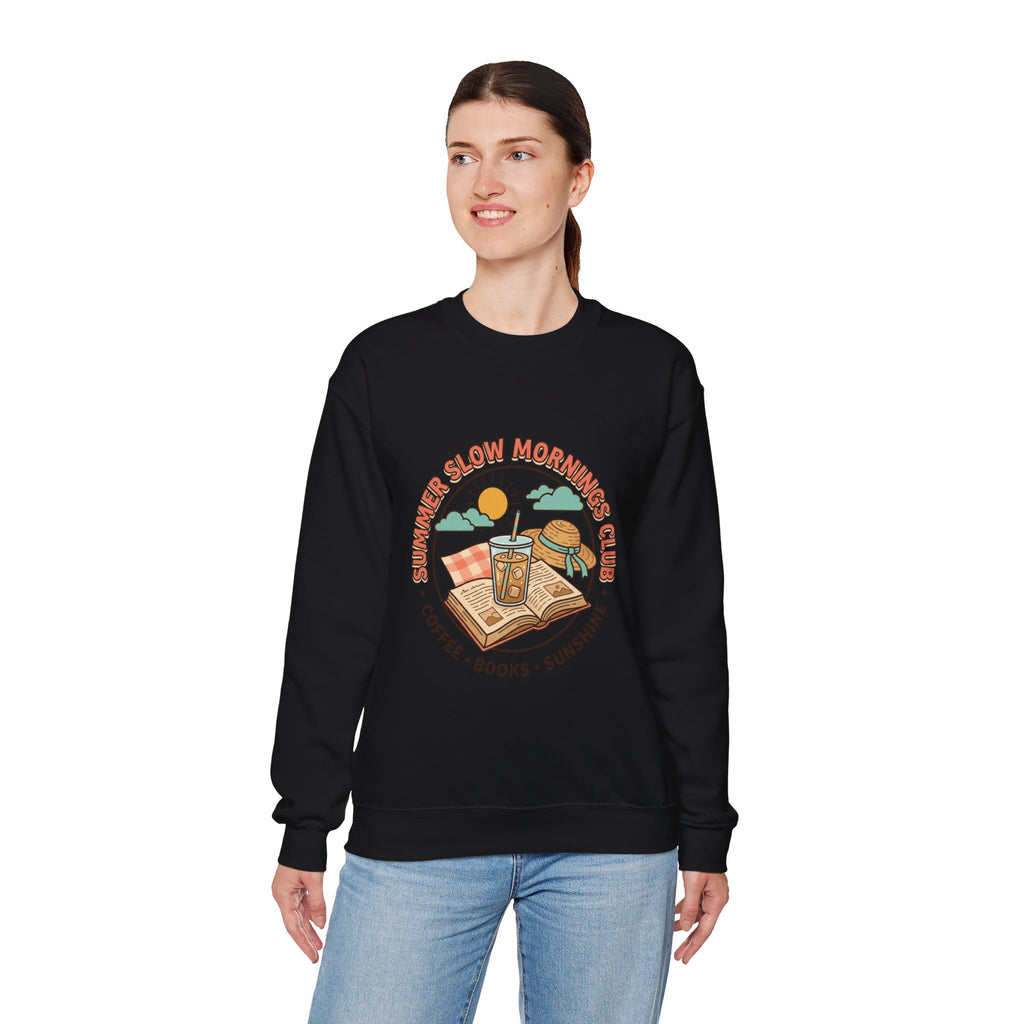 Crewneck-Sweatshirt „Lange Sommermorgen“.